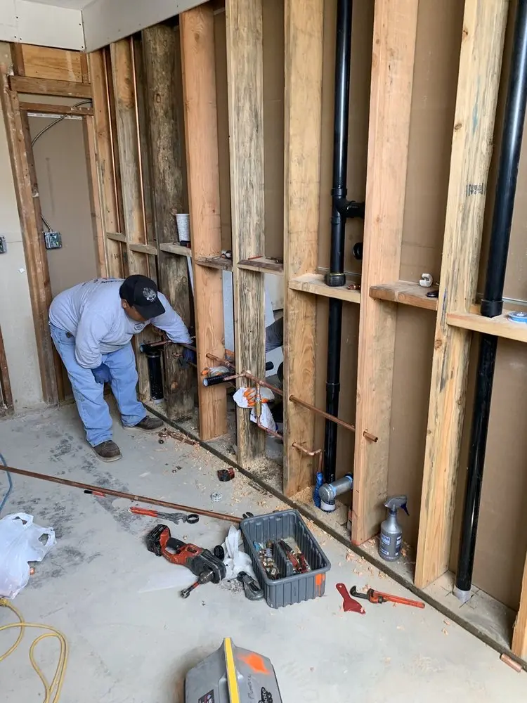 Commercial rough-in plumbing for Water Heater Replacement in Laredo Highline